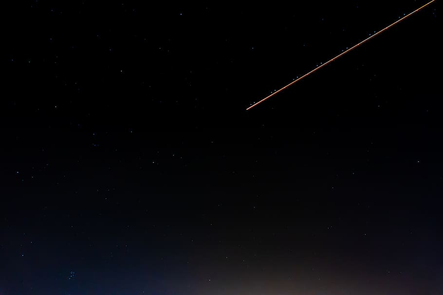 Photo of Shooting Star During Night Time, astrology, astronomy HD wallpaper