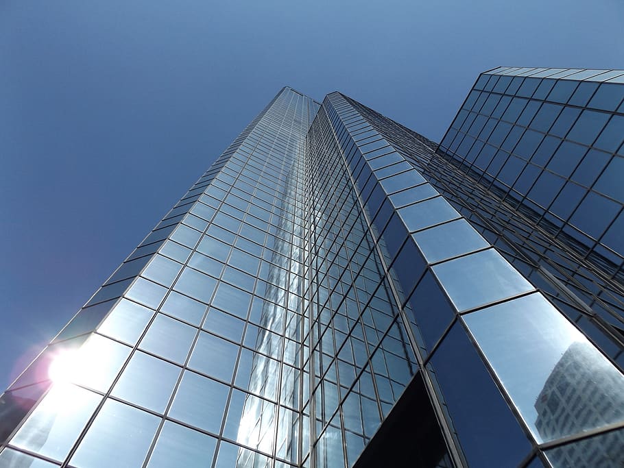 HD Wallpaper: Skyscraper Under Clear Day Sky, Architecture, Blue ...