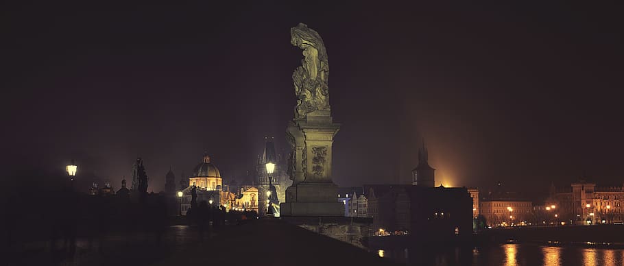 prague, czechia, built structure, night, building exterior HD wallpaper