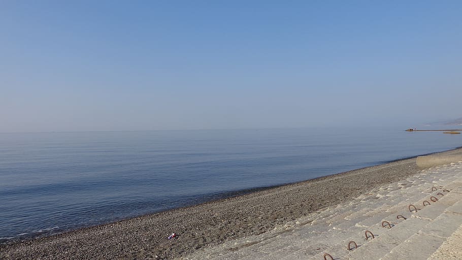 sea, beach, sand, coast, sky, blue, water, beauty in nature HD wallpaper