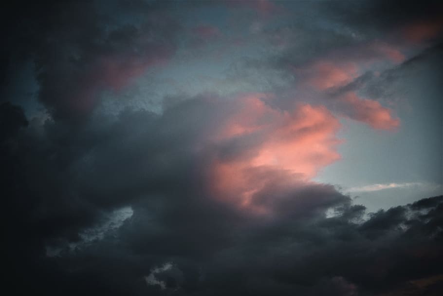gray clouds, nature, sky, outdoors, weather, cumulus, grey, tyrol HD wallpaper