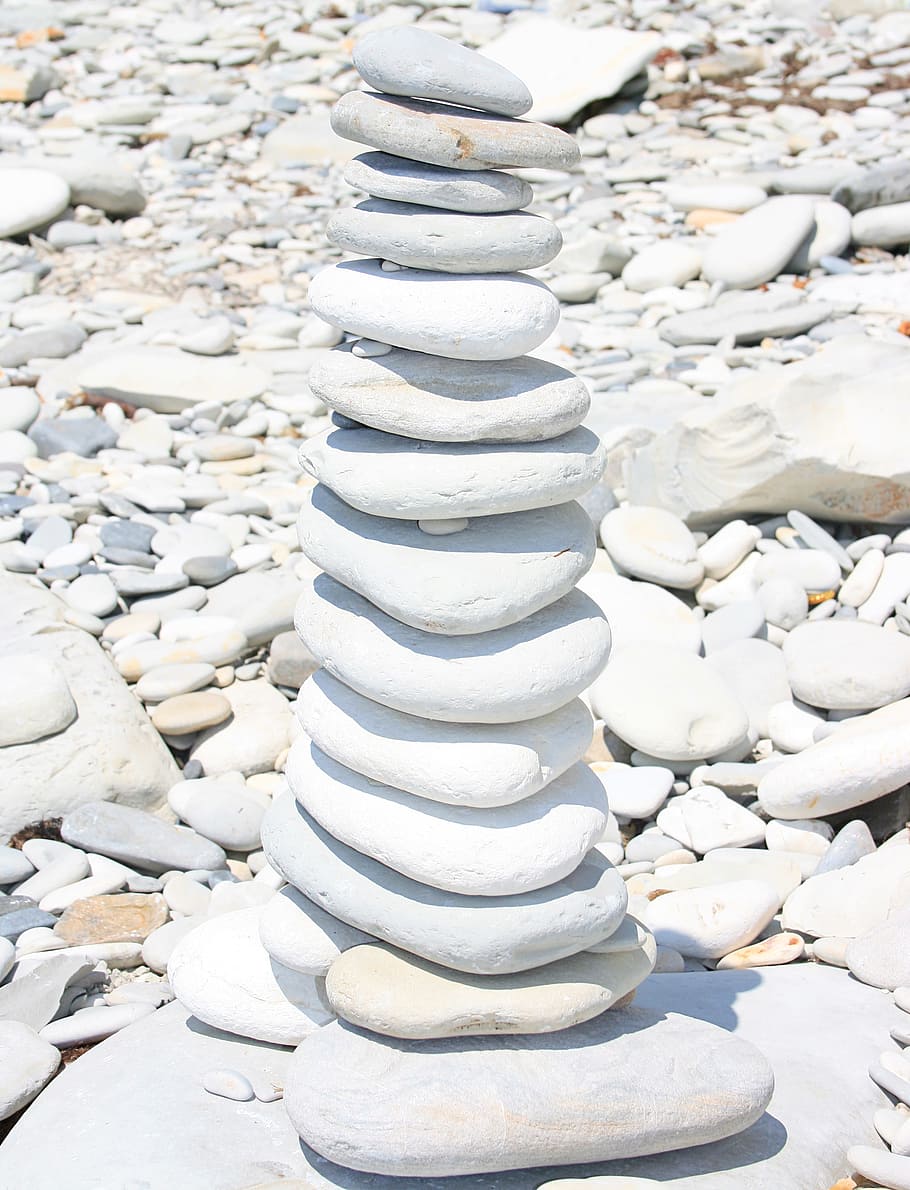 balance, cobblestone, gray, hard, harmony, heap, marble, nature HD wallpaper