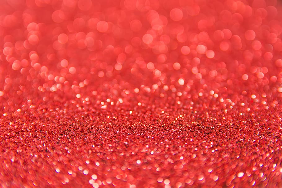 Red Glittered Wallpaper, art, background, beautiful, blur, bright, HD wallpaper