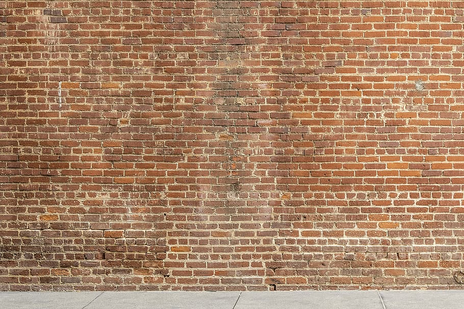 Brown Brick Wall, background, brick texture, bricks, brickwall, HD wallpaper