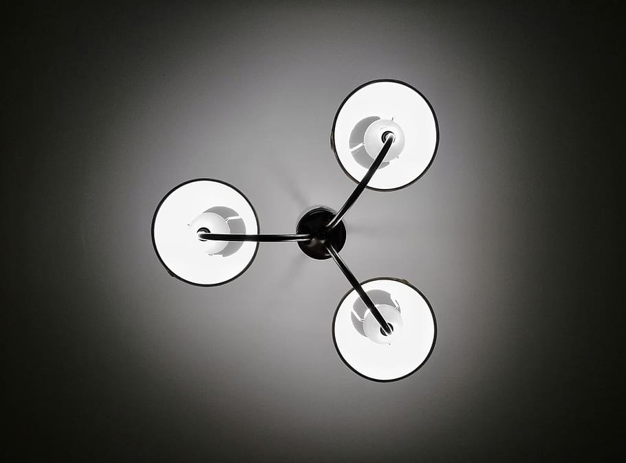 lamp, simple, bw, black and white, huawei, p9, lighting equipment HD wallpaper