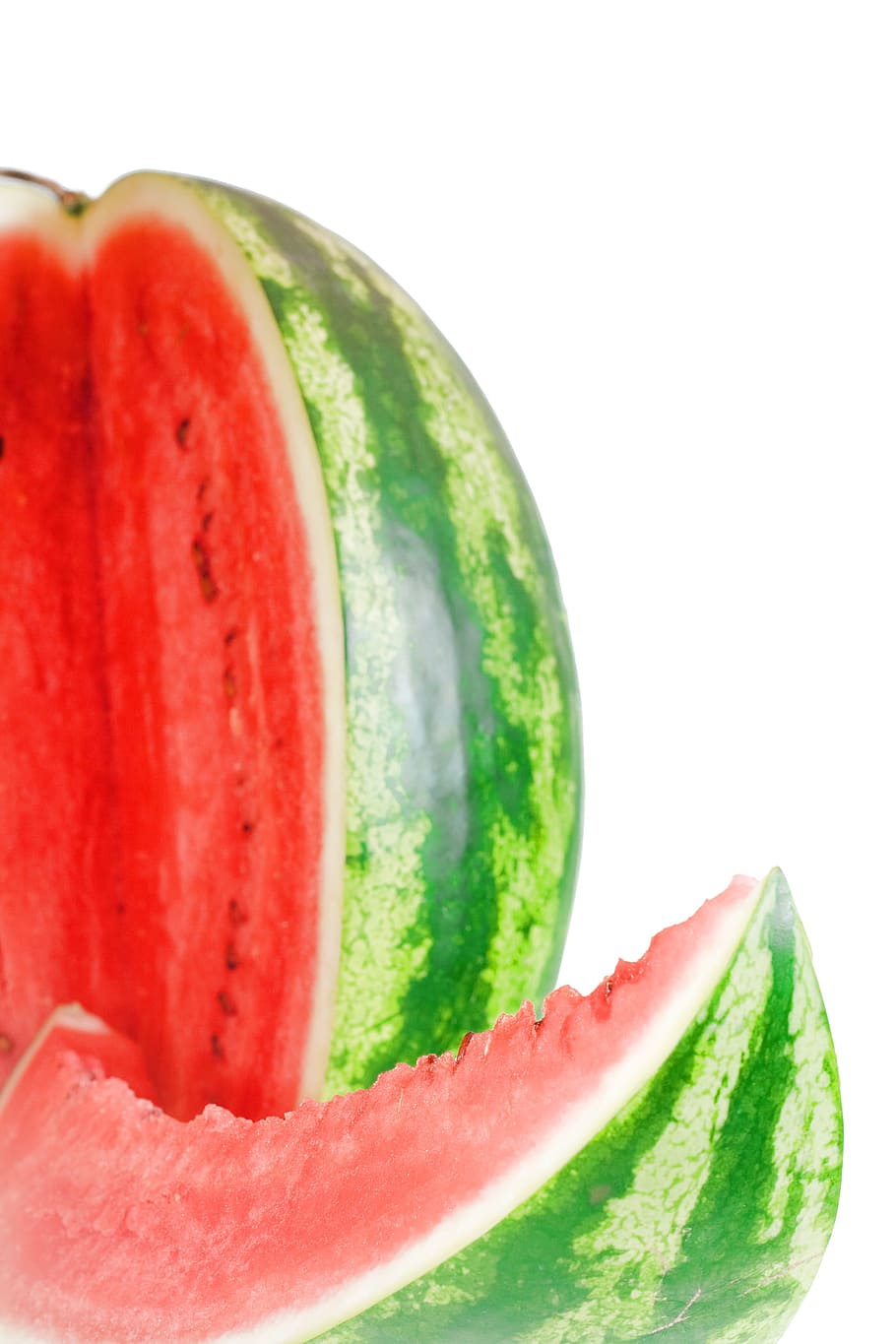 watermelon, slice, isolated, dessert, white, dietfood, sweetfood HD wallpaper