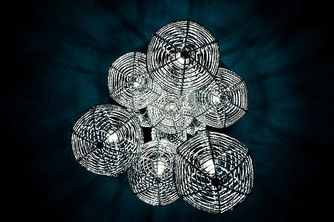 lamp, light, form, rays, shining, lighting, light bulb, hell HD wallpaper