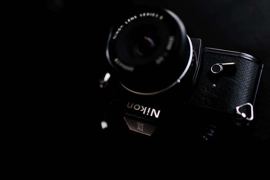 black Nikon DSLR camera, electronics, digital camera, video camera HD wallpaper