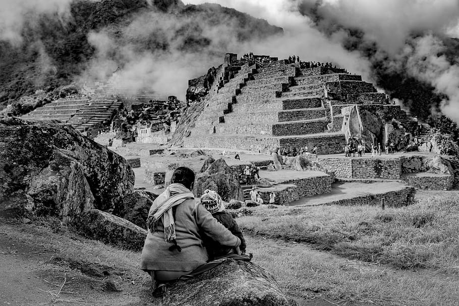 peru, cusco, grandma, kid, antic, architecture, real people HD wallpaper