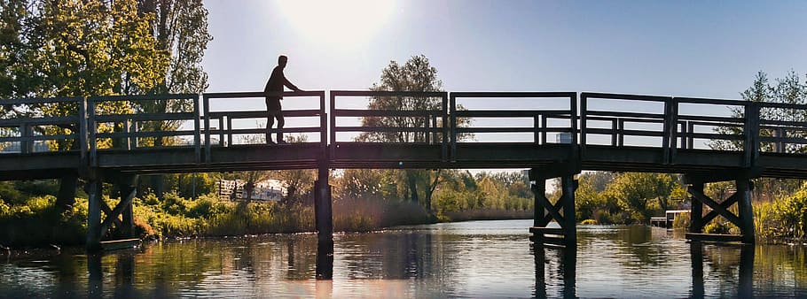 netherlands, leeuwarden, water, bridge, connection, bridge - man made structure HD wallpaper