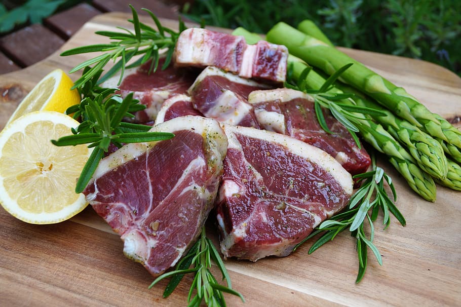 lamb steak, steaks, barbecue, meat, fry, grilling, tasty, grilled meats
