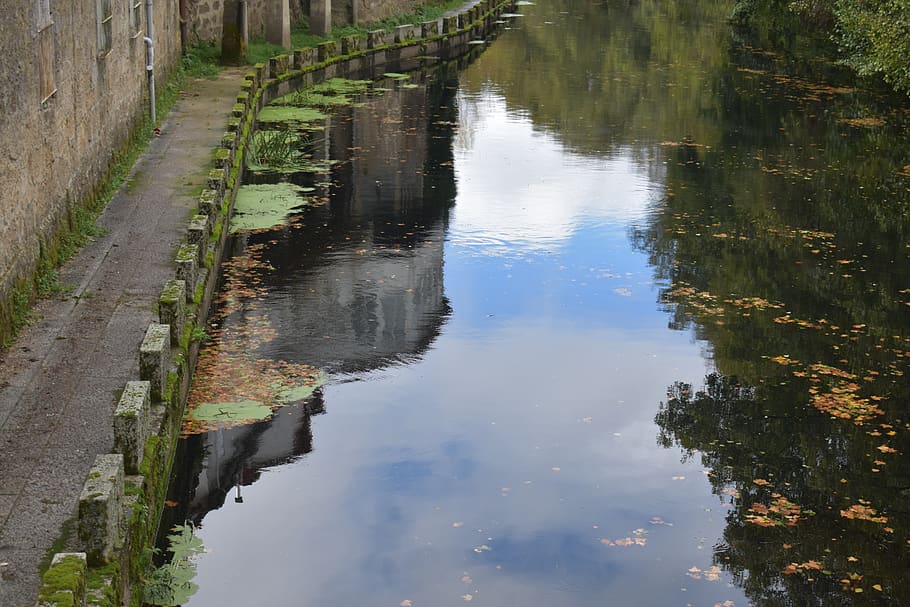 river, people, landscape, reflect, travel, bridge, water, reflection HD wallpaper