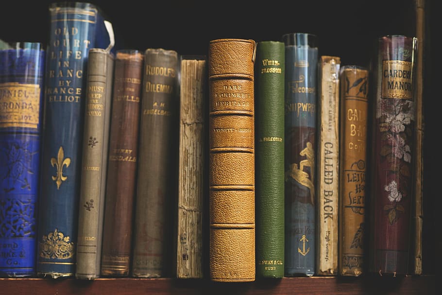 Classic And Rare Books Photo, Vintage, publication, bookshelf