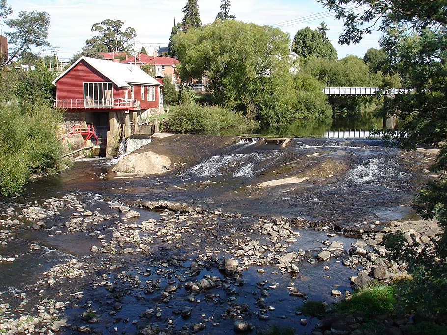 australia, meander river, built structure, architecture, tree HD wallpaper