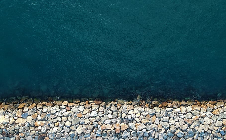 ocean photography, solid, rock, nature, water, rock - object HD wallpaper