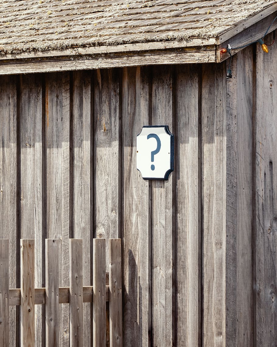 white and gray question mark sign, wood - material, no people HD wallpaper