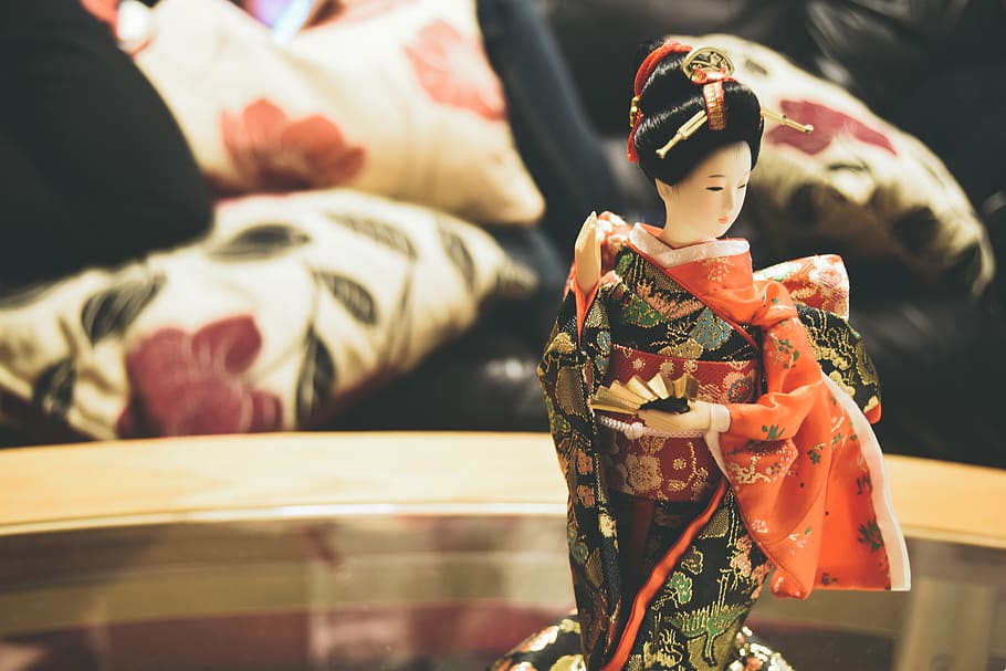 japan, geisha, simple, representation, human representation HD wallpaper