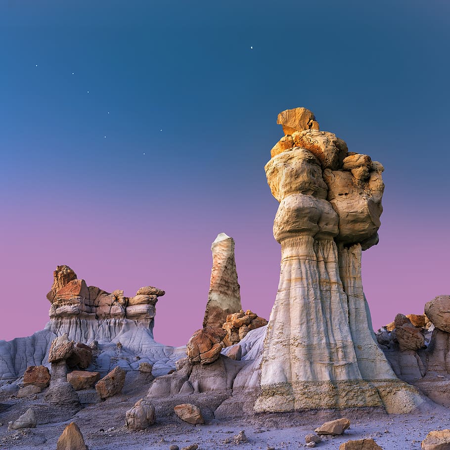 brown rock formation, solid, rock - object, sky, nature, no people HD wallpaper