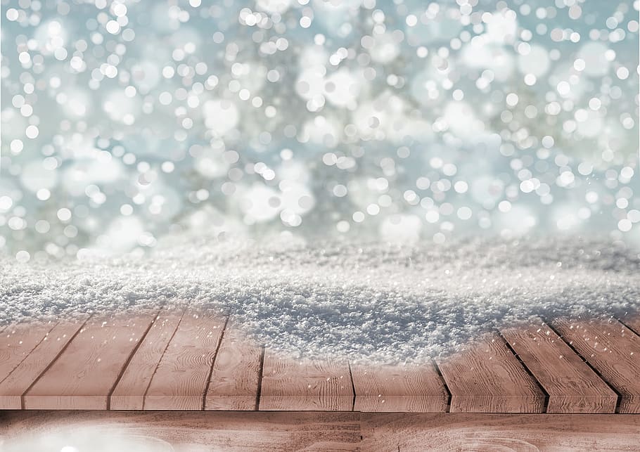 winter, boards, stage, background, wood, season, cold, nature HD wallpaper