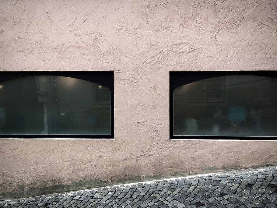 pink, wall, pavior, window, street, built structure, architecture HD wallpaper