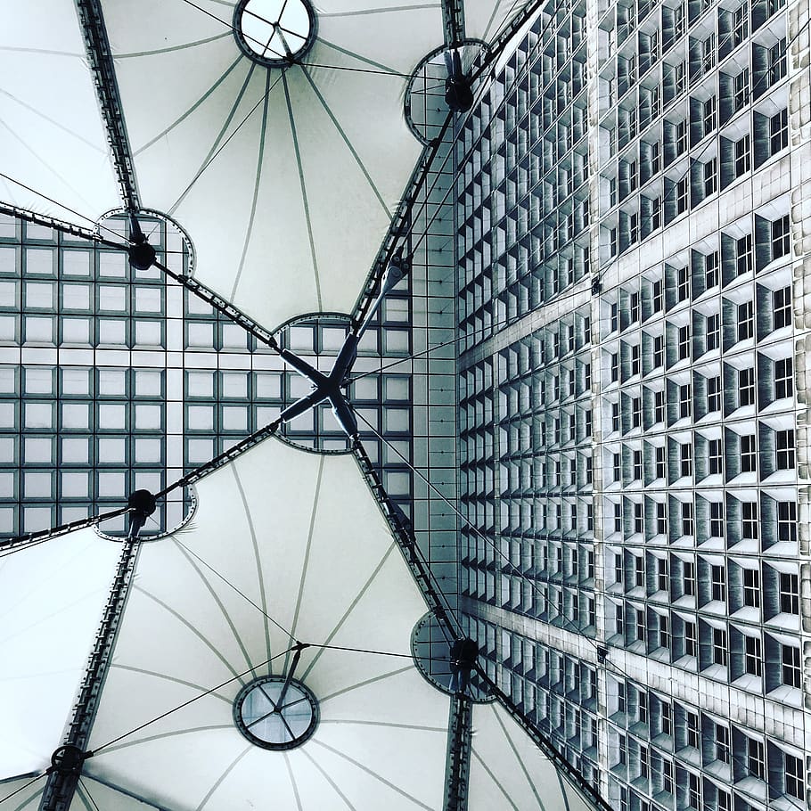 Gray Concrete High-rise Building, architectural design, architecture HD wallpaper