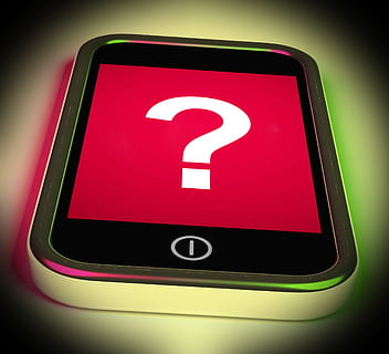 Question Mark On Mobile Showing Help Confused And Doubt, answer HD wallpaper