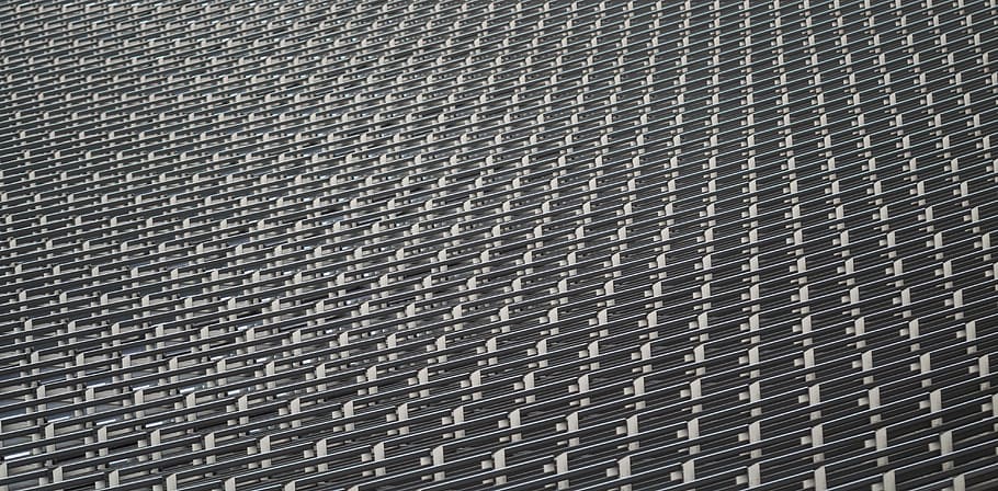 gray mesh frame, roof, electrical device, solar panels, woven HD wallpaper
