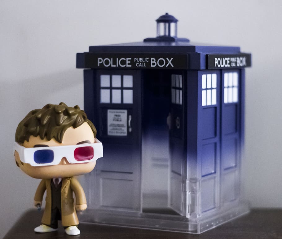 doctor, dr, who, doctor who, police box, public call, pop, funkopop, HD wallpaper