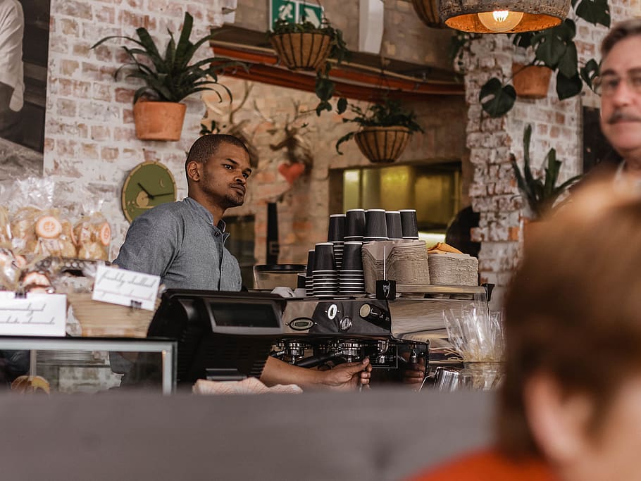 man making espresso, human, person, people, computer, pc, electronics HD wallpaper