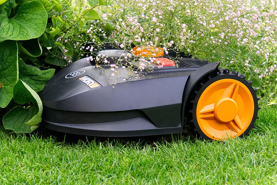robot mower, autonomous, grass, lawn mower, robot lawn mower, HD wallpaper