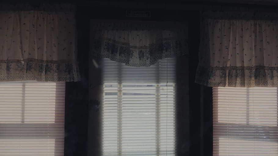 door, dark, blinds, inside, house, macro, light, indoors, no people HD wallpaper