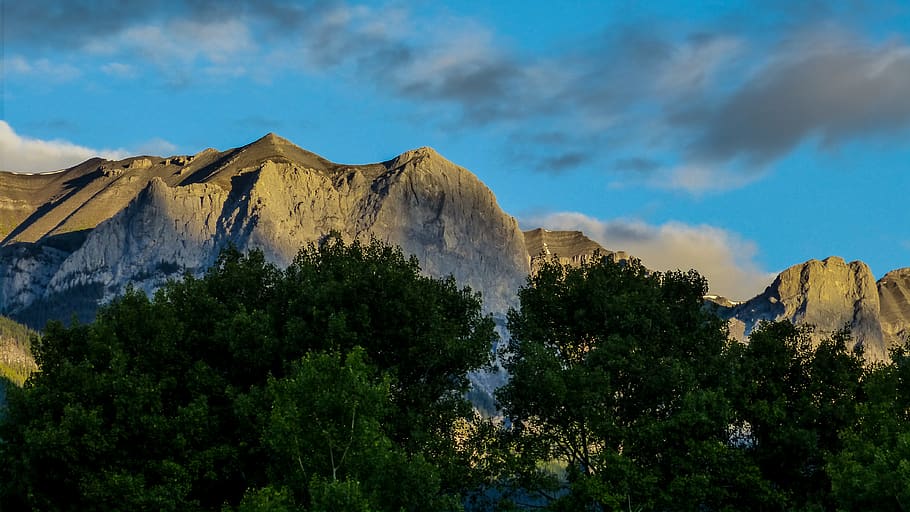 canada, canmore, mountains, nature, outdoor, green, summer HD wallpaper