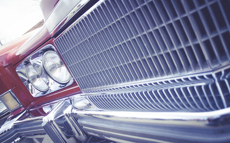 cadillac, us car, classic car, oldtimer, youngtimer, head lights HD wallpaper