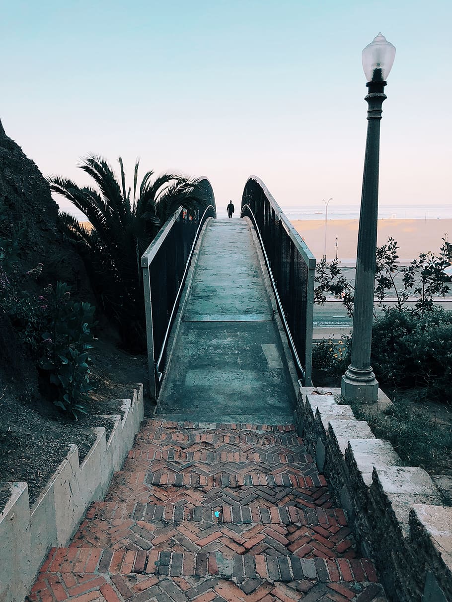 summer, beach, la, the way forward, architecture, direction HD wallpaper