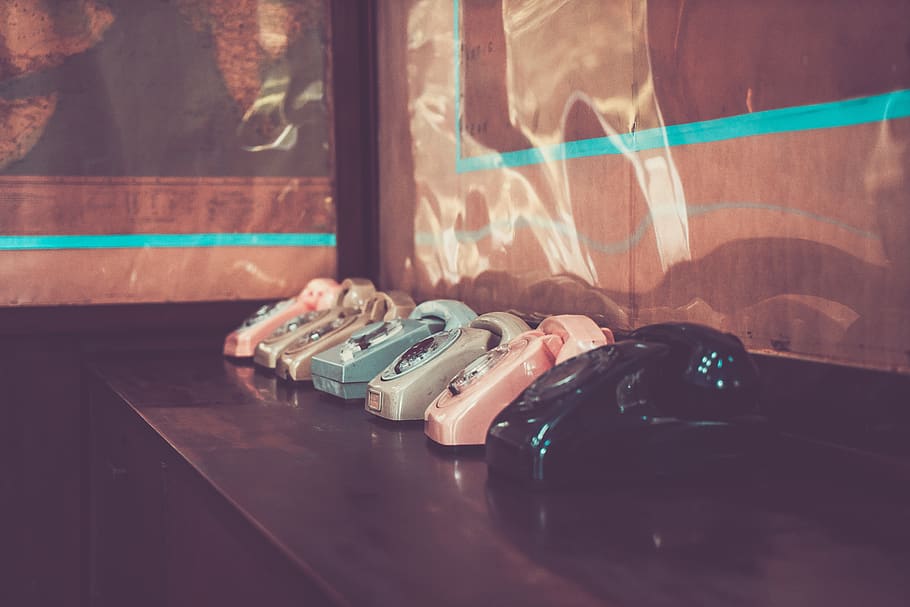 vintage, technology, communication, retro, old, phone, telephone HD wallpaper