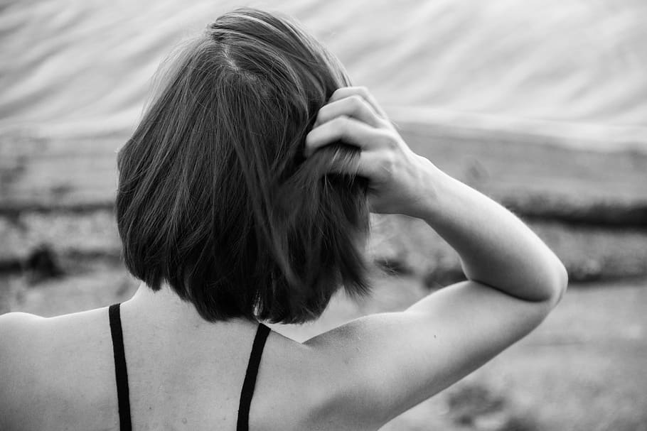 bnw, she, her, great, moment, girl, blackandwhite, portreity HD wallpaper