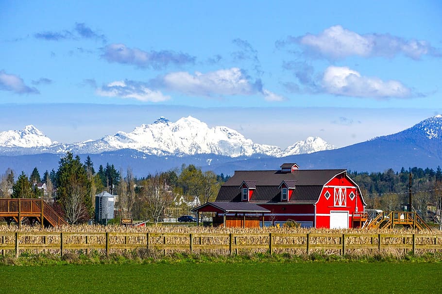 farm, house, residence, construction, architecture, wooden HD wallpaper