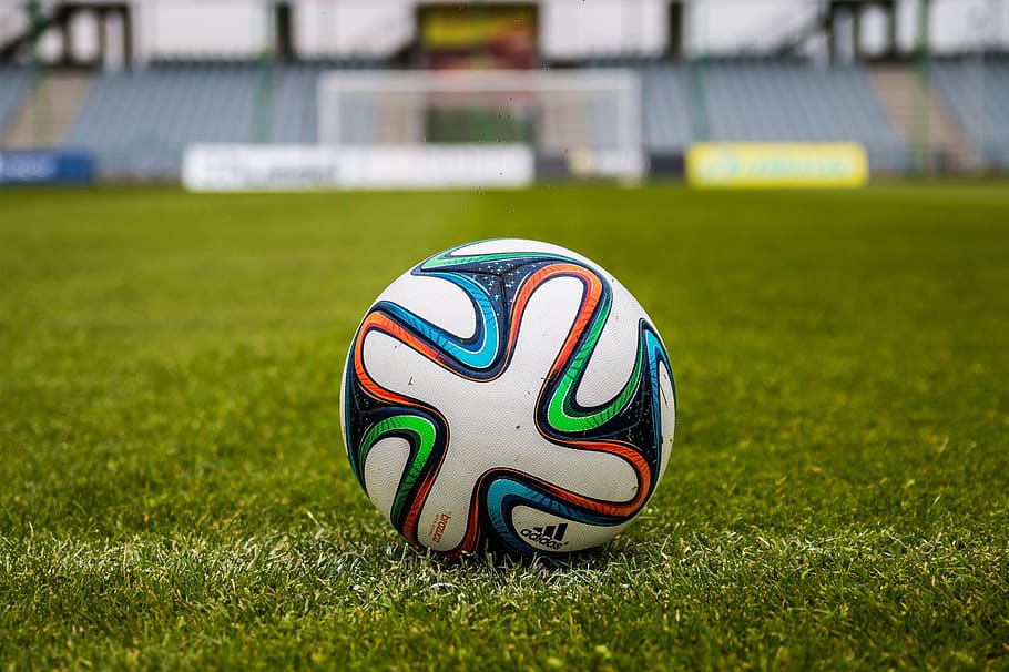 Adidas Soccer Ball on Grass Open Field, game, sport, stadium HD wallpaper
