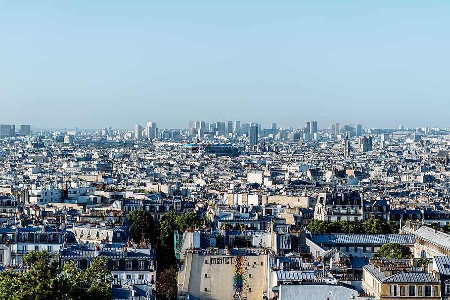 france, paris, sacré-cœur, city, skyline, cityscape, buildings, HD wallpaper