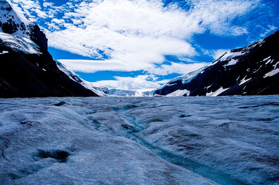 canada, nature, sky, ice, glacier, national park, jasper, banff HD wallpaper