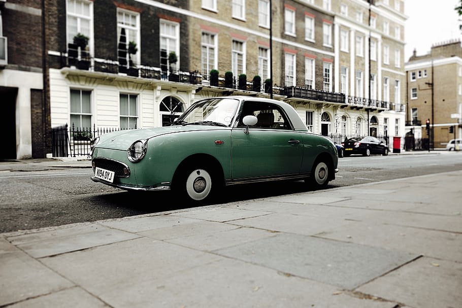 green Renault coupe, mode of transportation, car, motor vehicle HD wallpaper