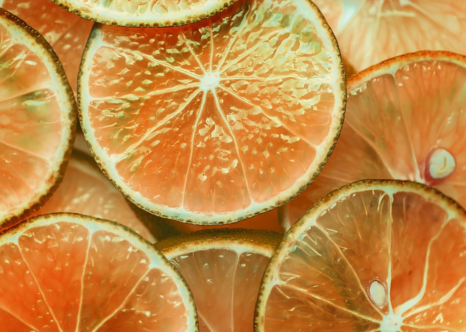 background, bright, circle, citrus, close up, closeup, colorful HD wallpaper