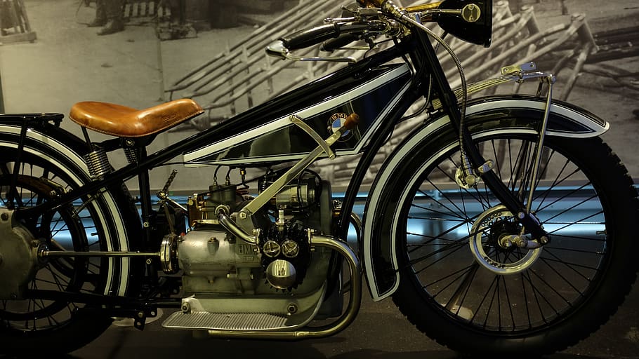 black and gray motorized bicycle, machine, wheel, vehicle, motorcycle HD wallpaper