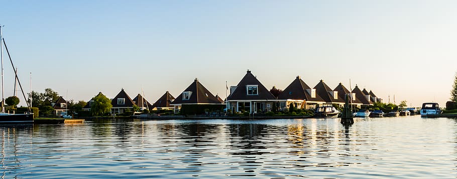lake, netherland, water, sky, architecture, built structure HD wallpaper