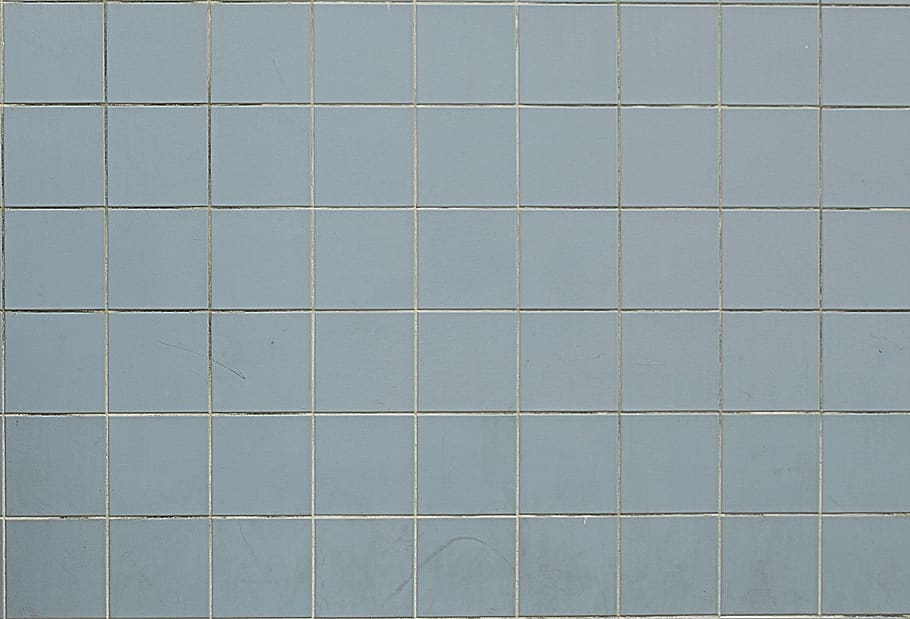 blue wall, tile, pattern, flooring, tiled floor, backgrounds HD wallpaper