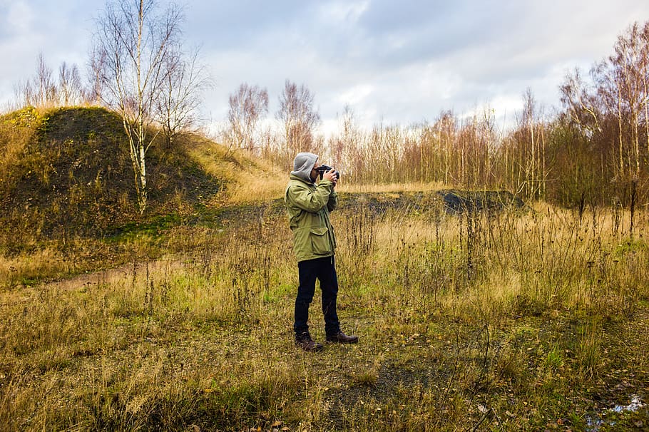 sweden, gunnarstorp, camera, analog, man, nature, photo, shot HD wallpaper