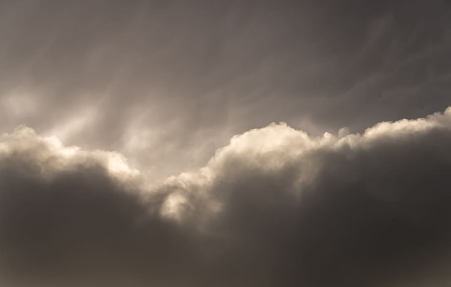 clouds, white, grey, weather, cloudscape, sky, background, cloud - sky HD wallpaper