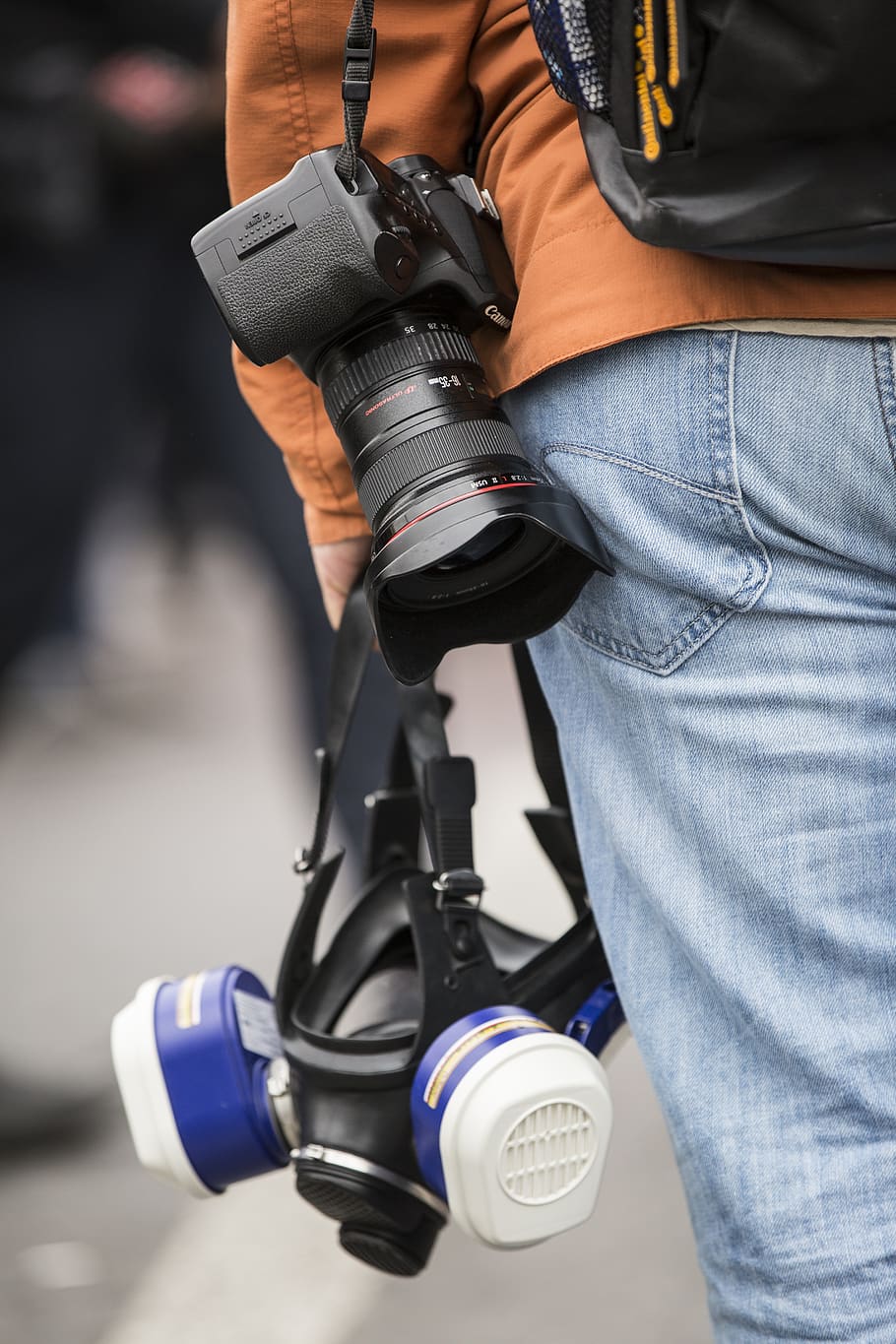 Press And Media Camera ,video Photographer On Duty In Public News Coverage  Event For Reporter And Mass Media Communication Stock Photo, Picture and  Royalty Free Image. Image 41835705.