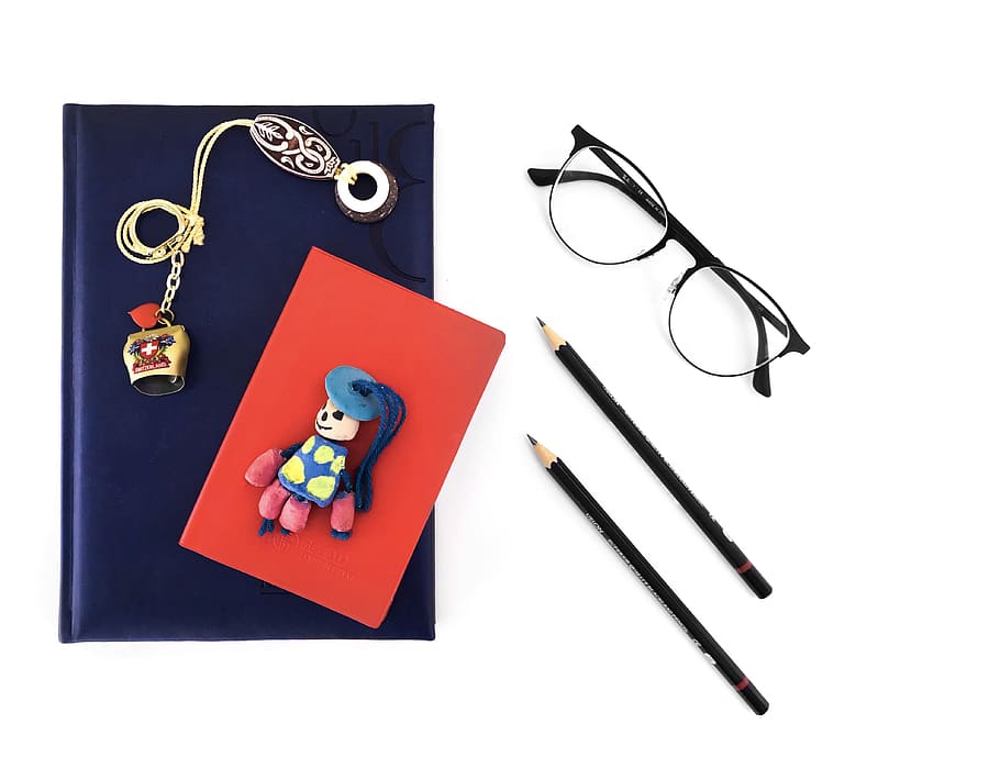 glasses, eyeglasses, white background, no people, scissors HD wallpaper