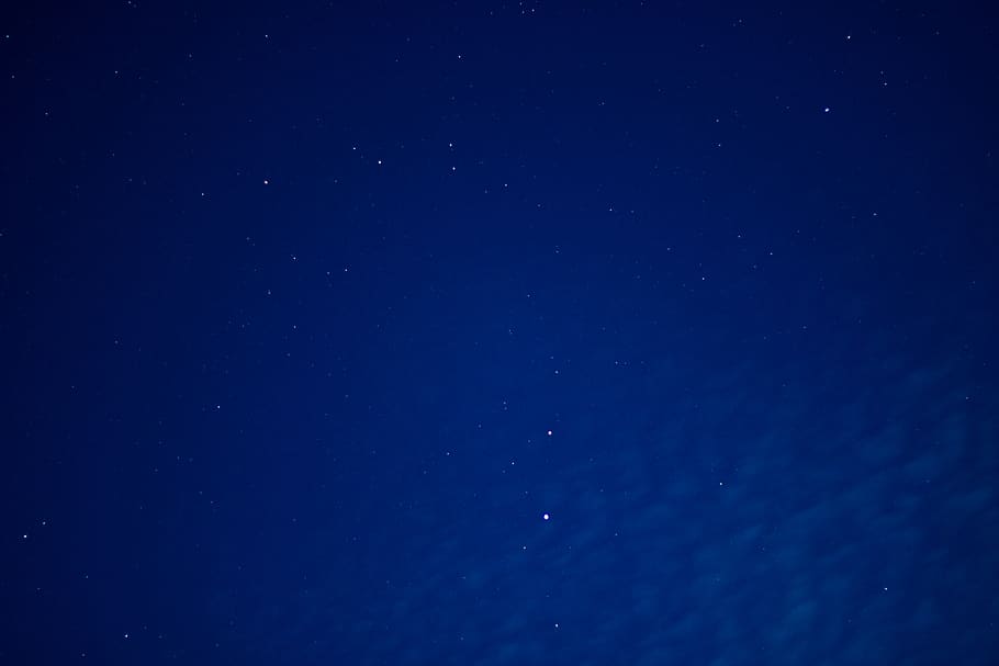 germany, norderney, stars, sky, blue, night, space, star - space, HD wallpaper